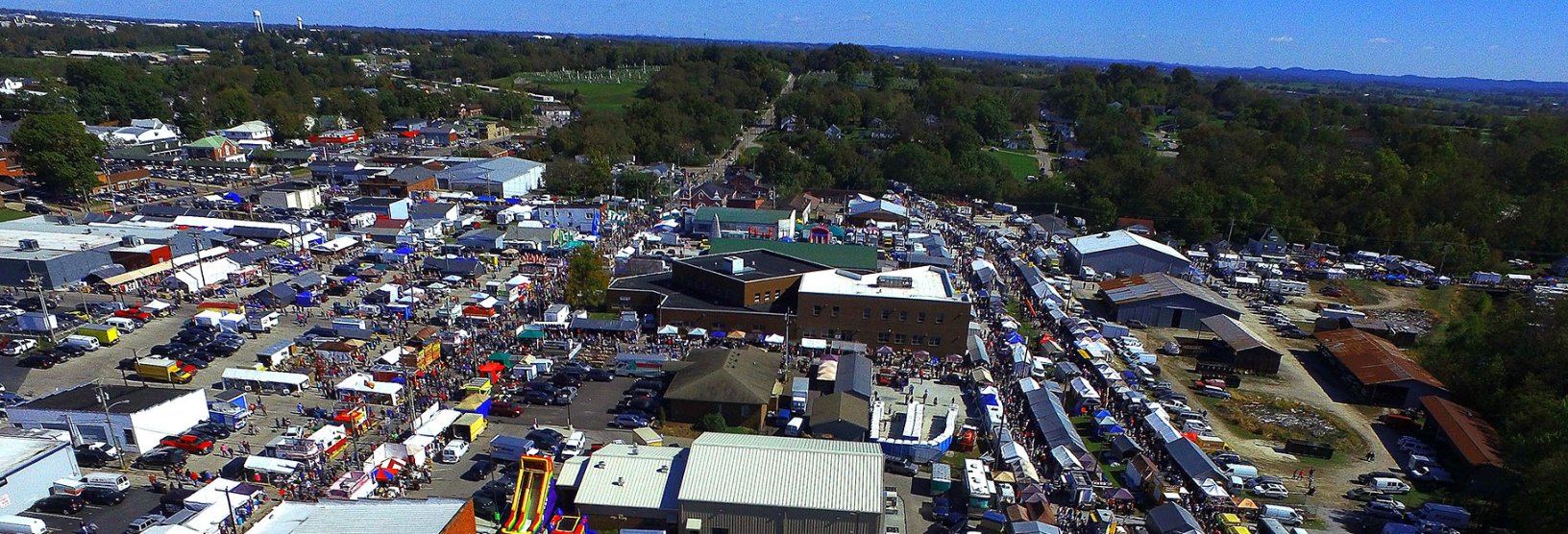 Aerial view of Court Days venue.